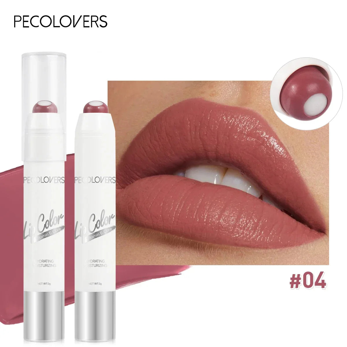 2-in-1 Nude Lipstick Matte Red Lip Balm Moisturizing 6 Colors Sandwich Lipstick Waterproof Long Lasting Non-stick Cup Lip Stick Lootquake LLC