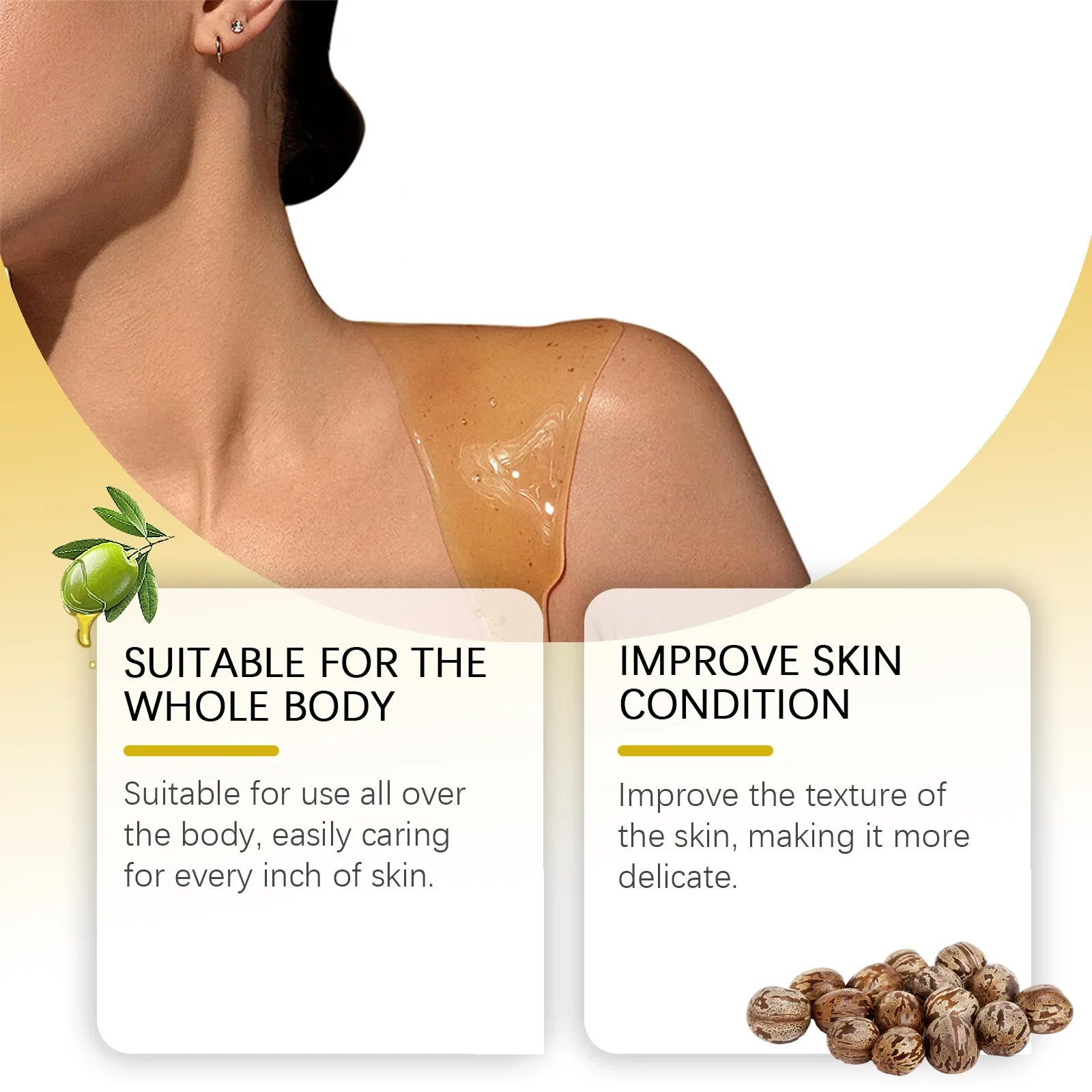 Vitamin E in Oil Moisturizing Skin Care Lightening Firming Body Massager Increase Skin Elasticity Vitamin E for Skin Brightening