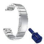 Garmin Stainless Steel Band - Premium QuickFit Strap - SJB-DIAMOND ELITES