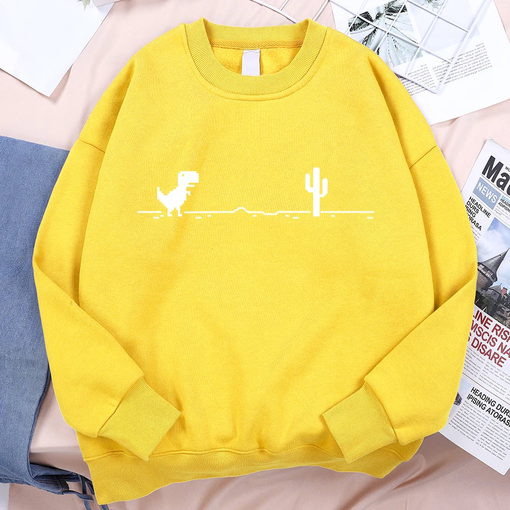 Network Malfunction Little Dinosaur Sweatshirts Men Women Casual Hoody Hip Hop Comfortable Streetwear Loose Warm Clothes Hoodies Lootquake LLC