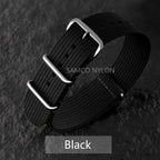 COROS Nylon Ribbed Watch Band For Smartwatch - Military Washable Strap