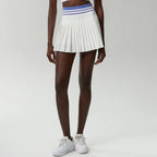 High-Waist Pleated Skort with Pockets for Active Women