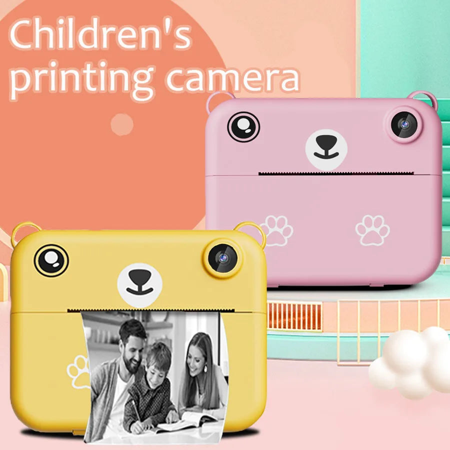 Digital Children Camera Photography Instant Print Camera 1080P HD Video Recorder Mini Thermal Printer Educational Birthday Gifts Lootquake LLC