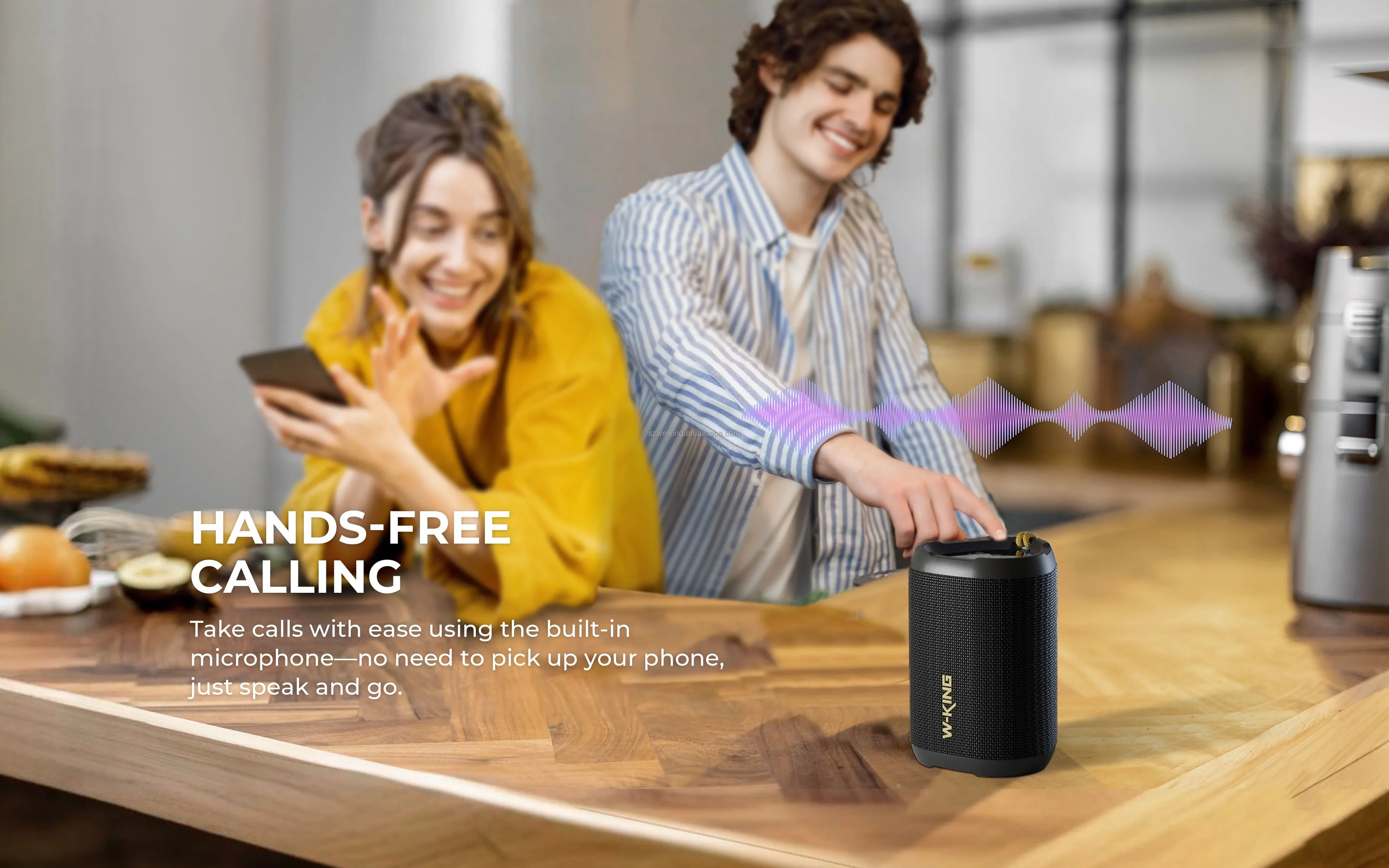 Bluetooth Speaker with LED Display Heavy Bass and 15W Power Waterproof IPX7 for Outdoor Parties Lootquake LLC