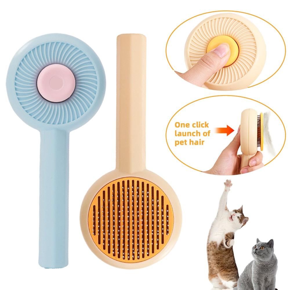 Cat Comb Massage Pet Magic Combs Hair Removal Cat and Dog Universal Needle Brush Pets Grooming Cleaning  Remove Supply Care Set  Pet Hair Cleaner Brush for Dogs Long or Short Hair Cats Pet Massage Brushes Stevvex