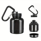 1pc Protein Powder Jar with Carabiner Portable Shaker Cartridge, Suitable for Outdoor Sports, Gym Fitness Lootquake LLC