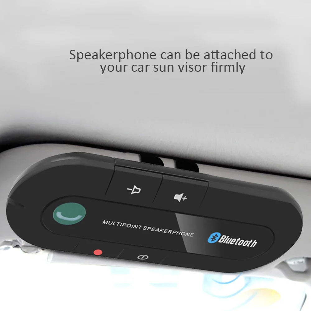 Bluetooth Speaker Handsfree Car Kit Sun Visor Clip Wireless Audio Receiver Speakerphone Wireless Stereo MP3 Music Player Lootquake LLC