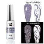 5ML Gold Silver Metallic Liner Paint Gel Polish Chrome Mirror Metal Effect Super Bright French UV LED Semi Permanent Nail Gel Lootquake LLC