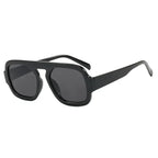 DOHOHDO 2025 Fashion Square Sunglasses Women New Retro Black Brown Thick Frame Pilot Sun Glasses Woman Chic Polygon Shades UV400