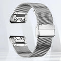 Garmin Stainless Steel Band - Durable Metal Strap Bracelet