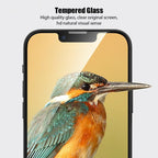 4PCS Tempered Glass for iPhone 11 12 13 14 Pro XR X XS Max Screen Protector on for iPhone 12 Pro Max Mini 7 8 6 6S Plus SE Glass Tempered Glass Easy Frame Installation HD Ultra-Thin Screen Protector Stevvex