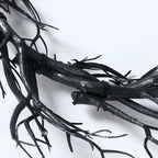Black Halloween Wreath Artificial Branches Door Garland Wreath Halloween Decorations Scary Home Indoor Outdoor Party Decor Lootquake LLC