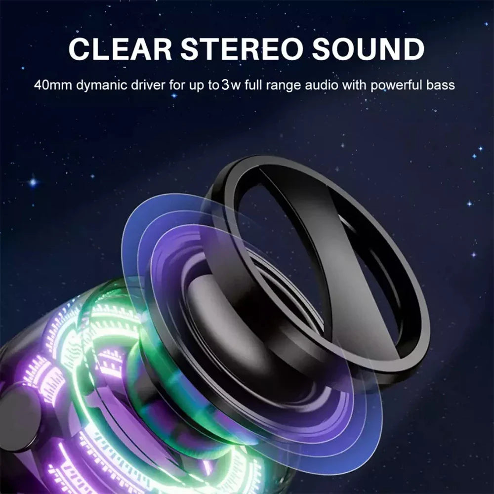 Mini Portable Bluetooth Speaker G200 RGB Color Light Magnetic Speaker BT5.3 Small Sound Box Phone Holder Wireless Loudspeaker Lootquake LLC