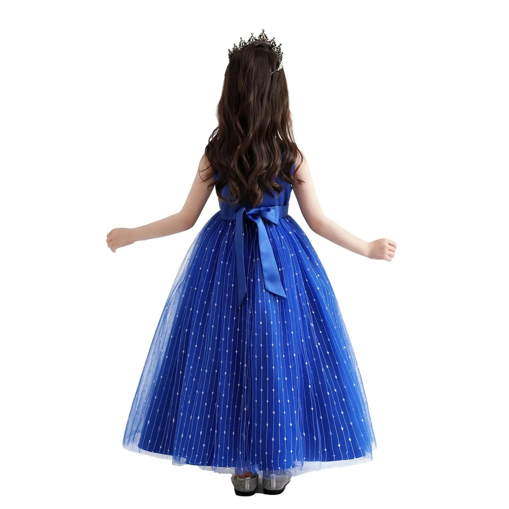 New Princess dress Large children's long dress Girl piano performance dress Festival party dress
