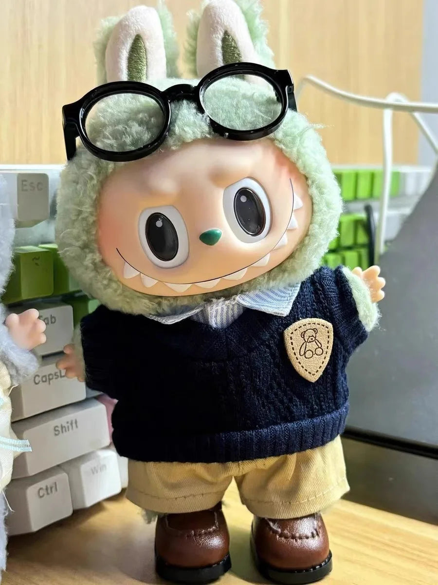 Labubu 17cm Clothes Outfit Accessories For The Monster Dolls Clothing Kid Gift Shirt Sweater Pants Shoes Student Uniforms Lootquake LLC