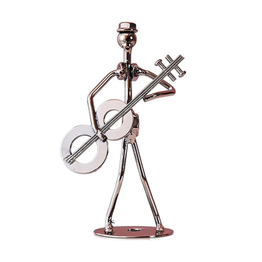 Musical Man Statue Musician Tabletop Figurine for Tabletop Spring Office Lootquake LLC