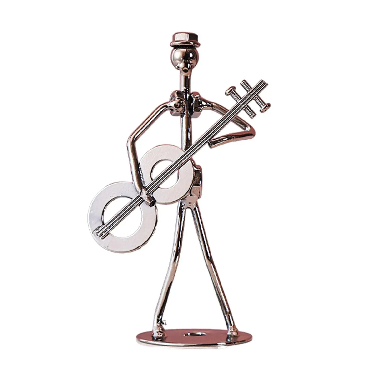 Musical Man Statue Musician Tabletop Figurine for Tabletop Spring Office Lootquake LLC