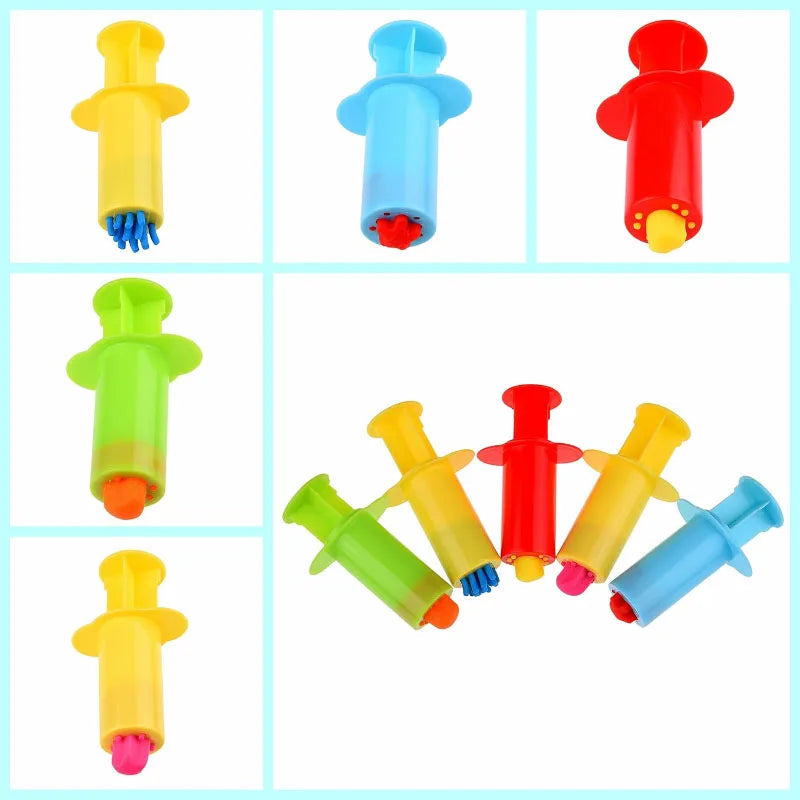Dough Extruders Plasticine Molds Children DIY Handcraft Toys Accessories Multiple Shapes Model Play Dough Tools Kit Kids Gifts Lootquake LLC