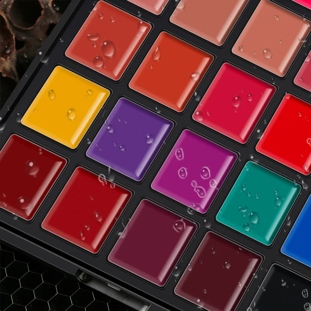 25 Color Lipsticks Palette Waterproof Long Lasting Pigment Moisturizing Cosmetic Makeup Lipgloss Palette Professional Cosmetic Lootquake LLC