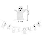 1set Halloween Decoration Banner Bunting Scary Spider Ghost Bat Hanging Garland Pull Flag Pendant For Halloween Party Home Decor Lootquake LLC