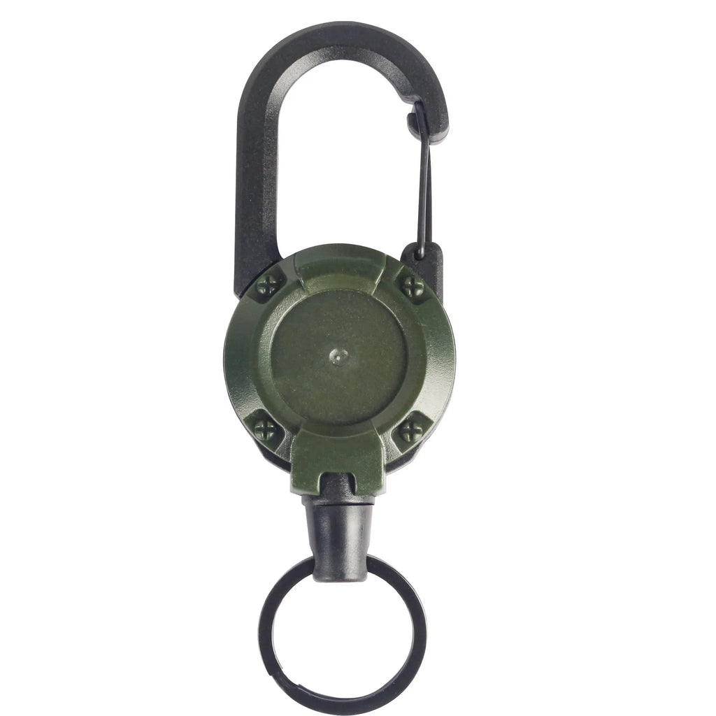 Outdoor Retractable Key Chain Mountaineering Buckle Key Chain Anti-loss Anti-theft High Rebound Easy To Pull
