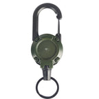 Outdoor Retractable Key Chain Mountaineering Buckle Key Chain Anti-loss Anti-theft High Rebound Easy To Pull
