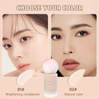 2-color Liquid Foundation BB Cream - Matte Cream, Long-lasting 24-hour Coverage Waterproof, Sodium Hyaluronate and Vitamin E Lootquake LLC