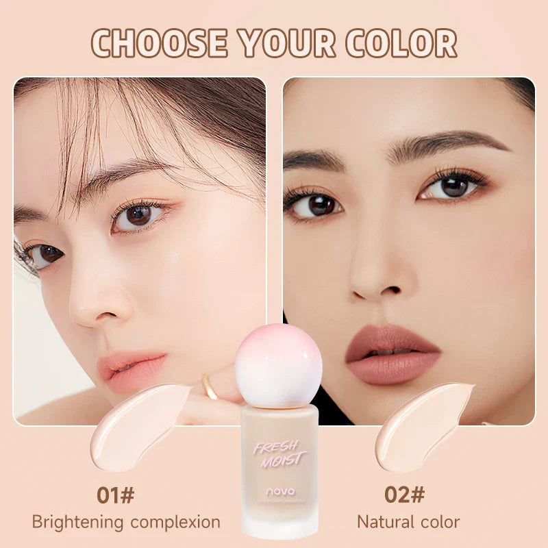 2-color Liquid Foundation BB Cream - Matte Cream, Long-lasting 24-hour Coverage Waterproof, Sodium Hyaluronate and Vitamin E Lootquake LLC