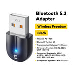Essager USB Bluetooth 5.3 Adapter Aux Audio Receiver Transmitter For PC Speaker Laptop soundbox Wireless Mouse USB Transmitter Lootquake LLC