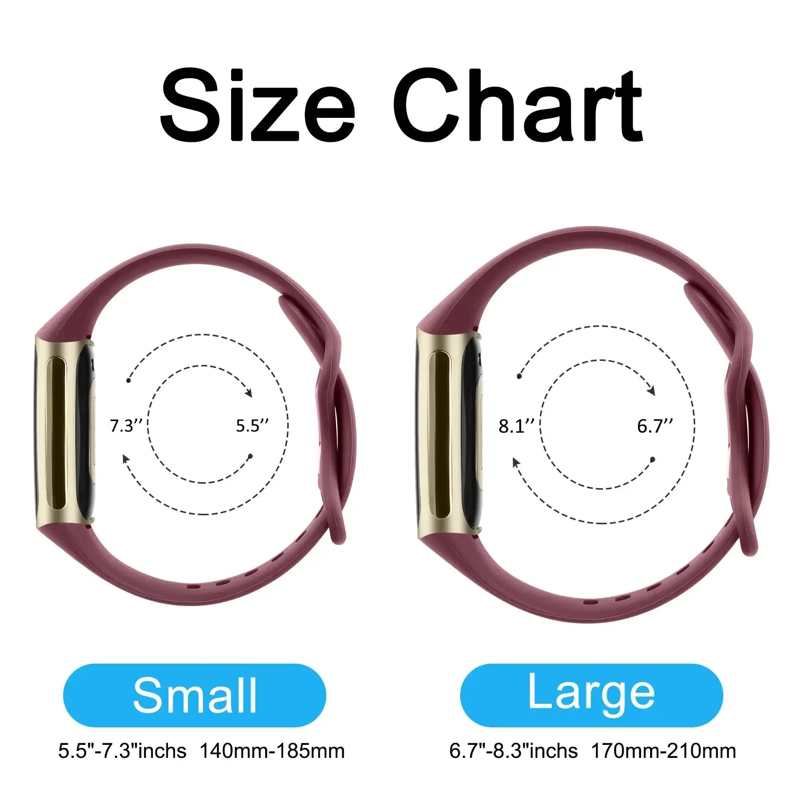 Fitbit Charge 5 6 Silicone Band - Comfortable Stylish Design - SJB-DIAMOND ELITES