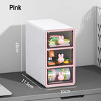 Desktop Storage Box Transparent Drawer Home Storage Box Stationery Box Office Files Stationery Organizer Cosmetics Drawer Box