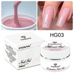 30ML Hard Gel For Nail Extension Milky White Builder Constructor Gel Self Leveling Reinforcement Nail Gels Camouflage Manicure Lootquake LLC