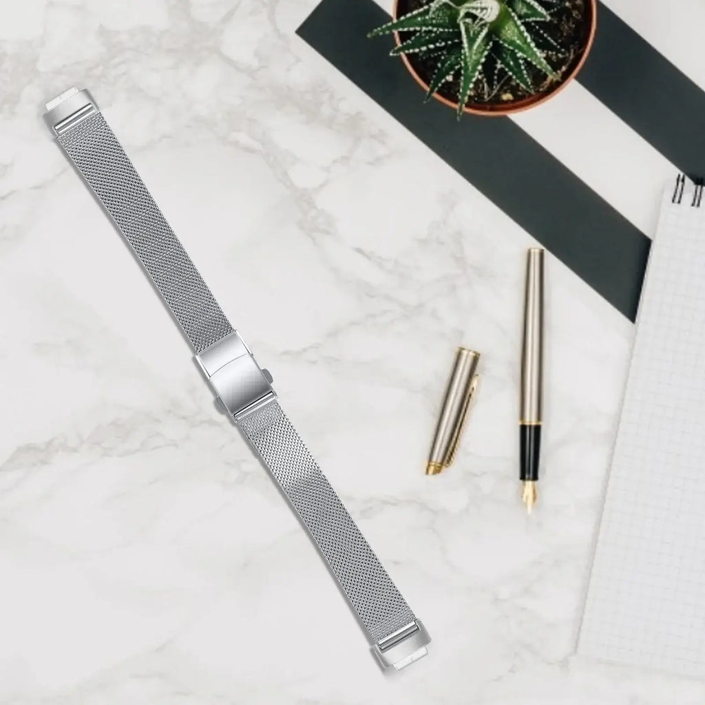 Fitbit Inspire 3 Thin Stainless Steel Band – Sleek Minimalist Metal Strap - SJB-DIAMOND ELITES