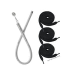 Bendable Spring Drawstring Threader, Flexible Metal Elastic Band Rope Threading Tool, for Sweatpants Hoodies, Sewing Accessories