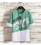 Men Casual T Shirt Letter Printed T-Shirt Hip Hop Y2K Streetwear Fashion Sport Gym Summer Washed Tops Men Clothing Trends 반팔 남자 Lootquake LLC