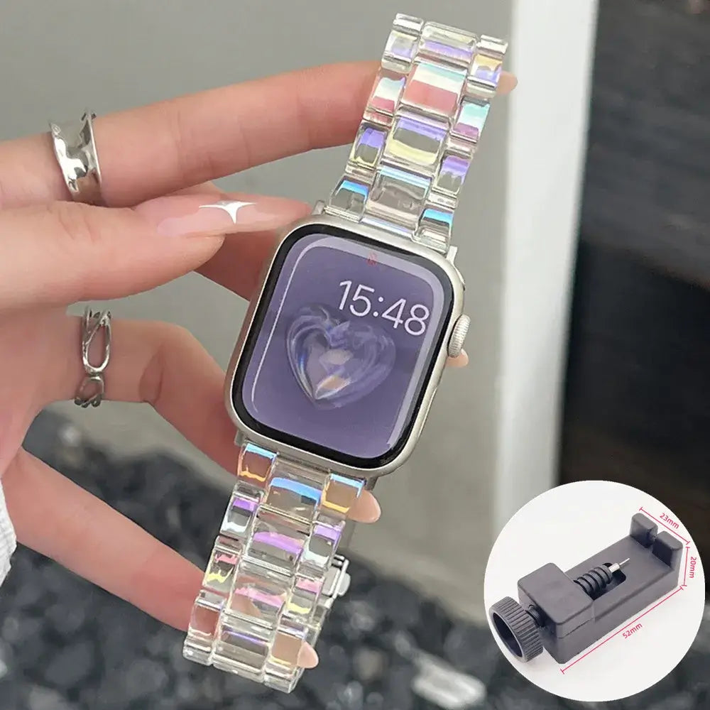 Apple Watch Resin Strap - Stylish, Durable Design - SJB-DIAMOND ELITES
