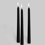 6pcs Tall Taper Paraffin Wax Candles Black Unscented Candles Bulk Pack Decorations For Wedding Home Party Events Lootquake LLC