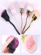1pc Powder Brush Rose Head Makeup Brush Pink Single Powder Brush Foundation Make Up Brush Soft Hair Nail Blush Lootquake LLC