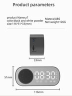 Wireless Bluetooth Speaker, Multi-functional Loud Subwoofer Clock, Mini AI Smart Alarm Clock Speaker Lootquake LLC