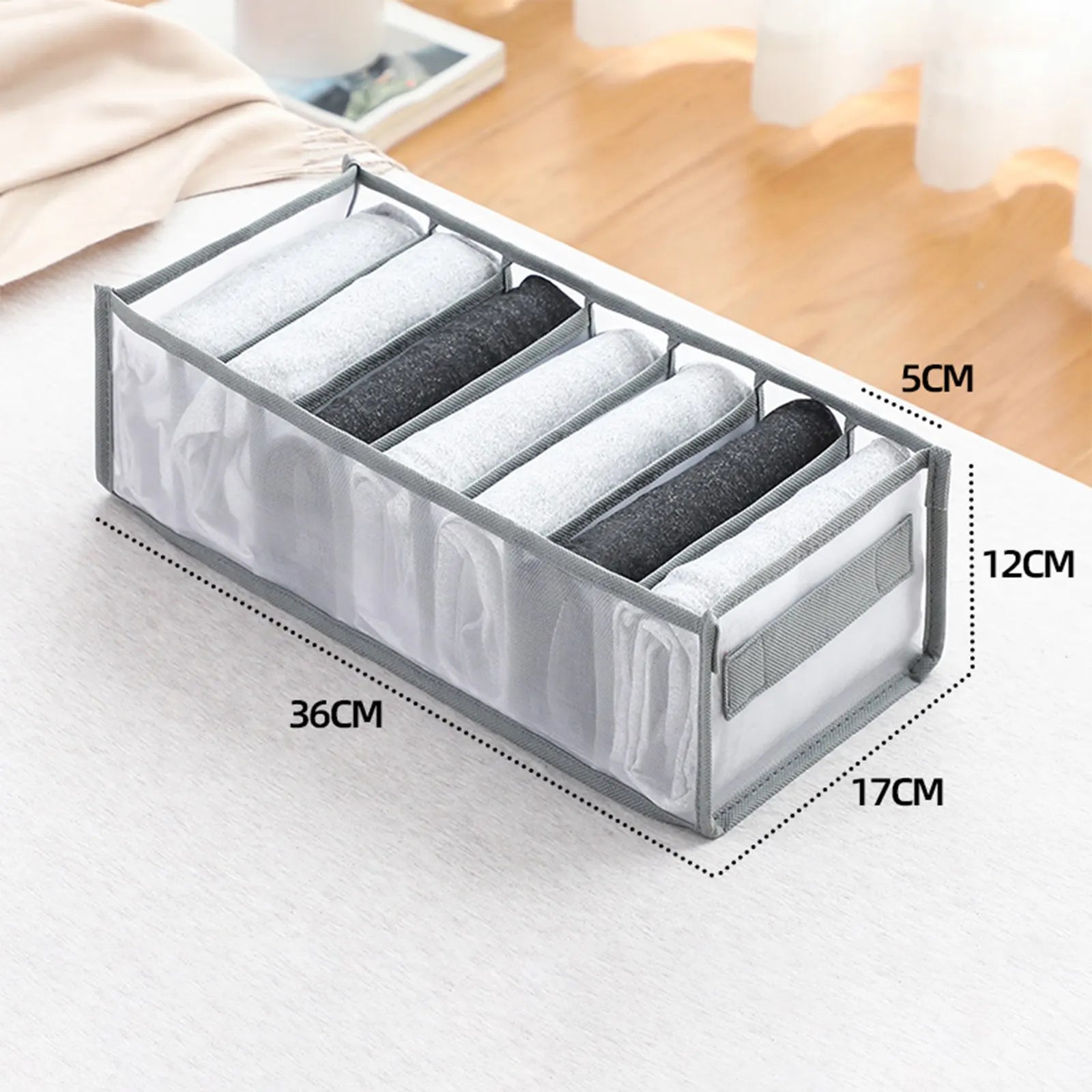 Fabric Underwear Bra Storage Box Underwear Sorting Box Panty Socks Compartment Storage Box Drawer Organizer Home Storage