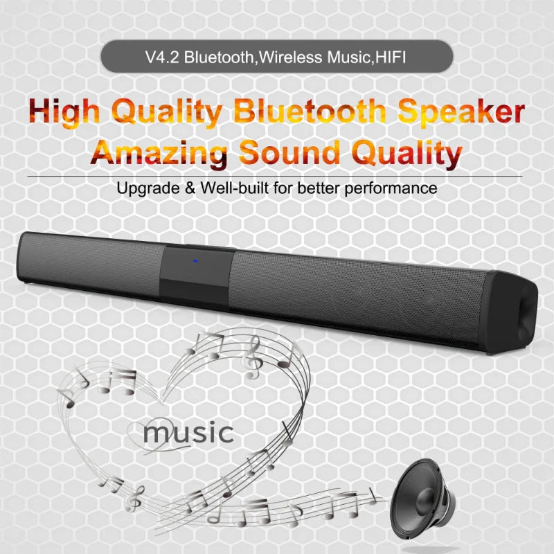 Home Theater Sound System Bluetooth Computer Speakers for TV Soundbar Box Subwoofer Radio Music Center Boom Box Column Hot Sale Lootquake LLC