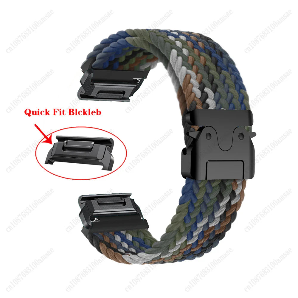 Garmin Braided Nylon Strap - Durable, Lightweight, Colorful