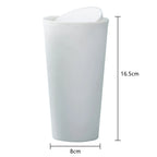 Mini Desktop Bin Small Trash Can with Cover Bedroom Trash Can Garbage Can Clean Workspace Storage Box Home Desk Trash Can Lootquake LLC
