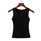 Camisole Tank Soft Cotton Top Women Summer Outfits Tight And Sexy Tank Top Knitted Bottom Shirt And Sleeveless Top For Outerwear