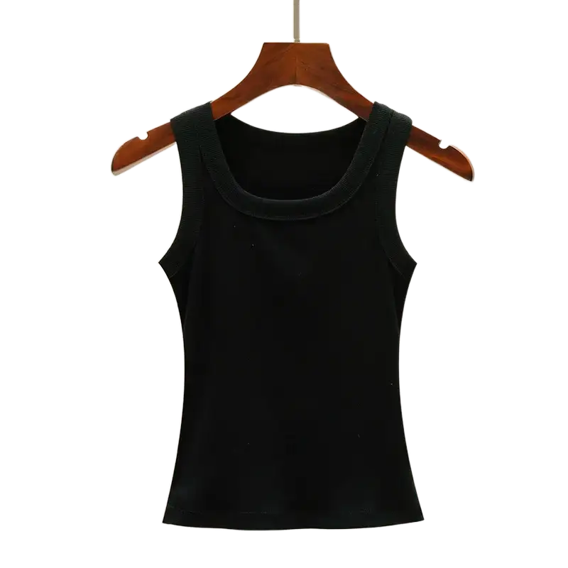 Camisole Tank Soft Cotton Top Women Summer Outfits Tight And Sexy Tank Top Knitted Bottom Shirt And Sleeveless Top For Outerwear