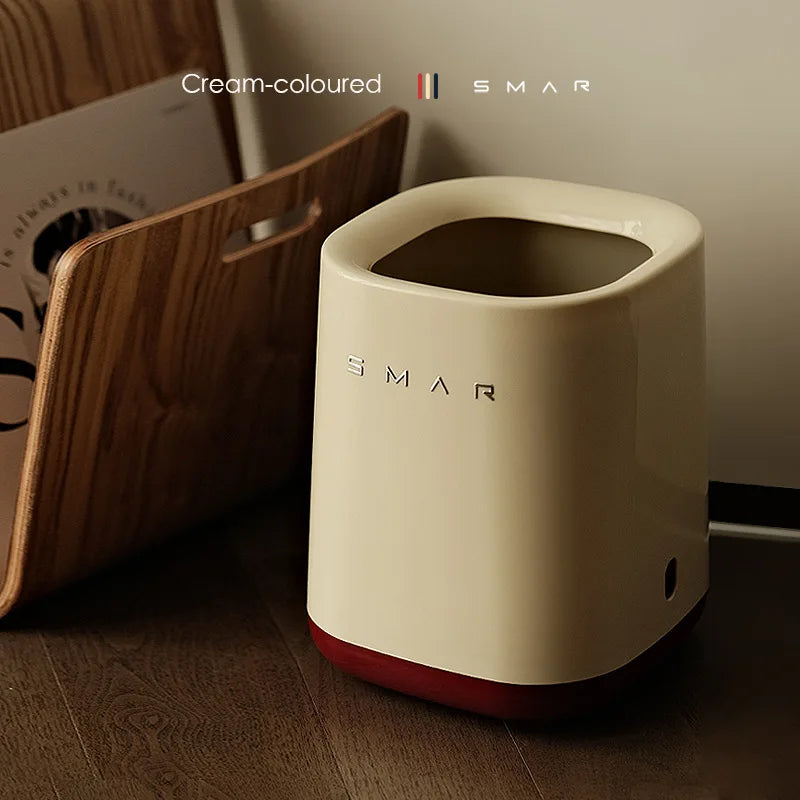 Large Capacity Garbage Bin Household Living Room Bedroom Double-layer Garbage Bin Light Luxury Style Paper Basket Storage Bin