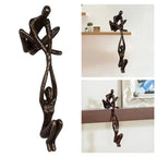 Man Lifting Woman Figurine Art Statue Lover Sculpture Ornament Home Desktop Decor Dancing Couple Sculpture Art Creative Artwork