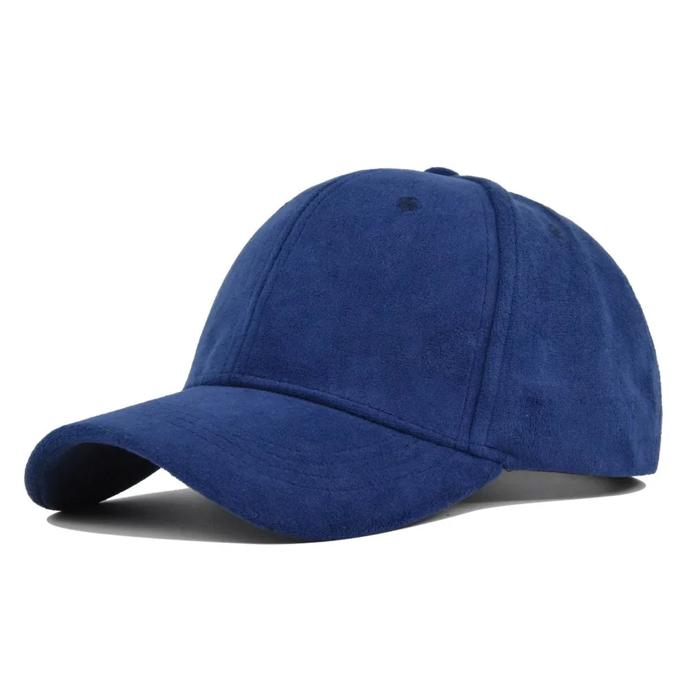 Solid Suede Retro Baseball Caps For Men Women Spring Autumn Street Snapback Hip Hop Hat Adjustable Faux Fur Sunscreen Visor Cap Lootquake LLC