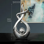 Ceramic Sculptures Ornaments Home Modern Decoration Abstract Statue Room Art Decor Luxury Porcelain Figurine Table Accessories Lootquake LLC