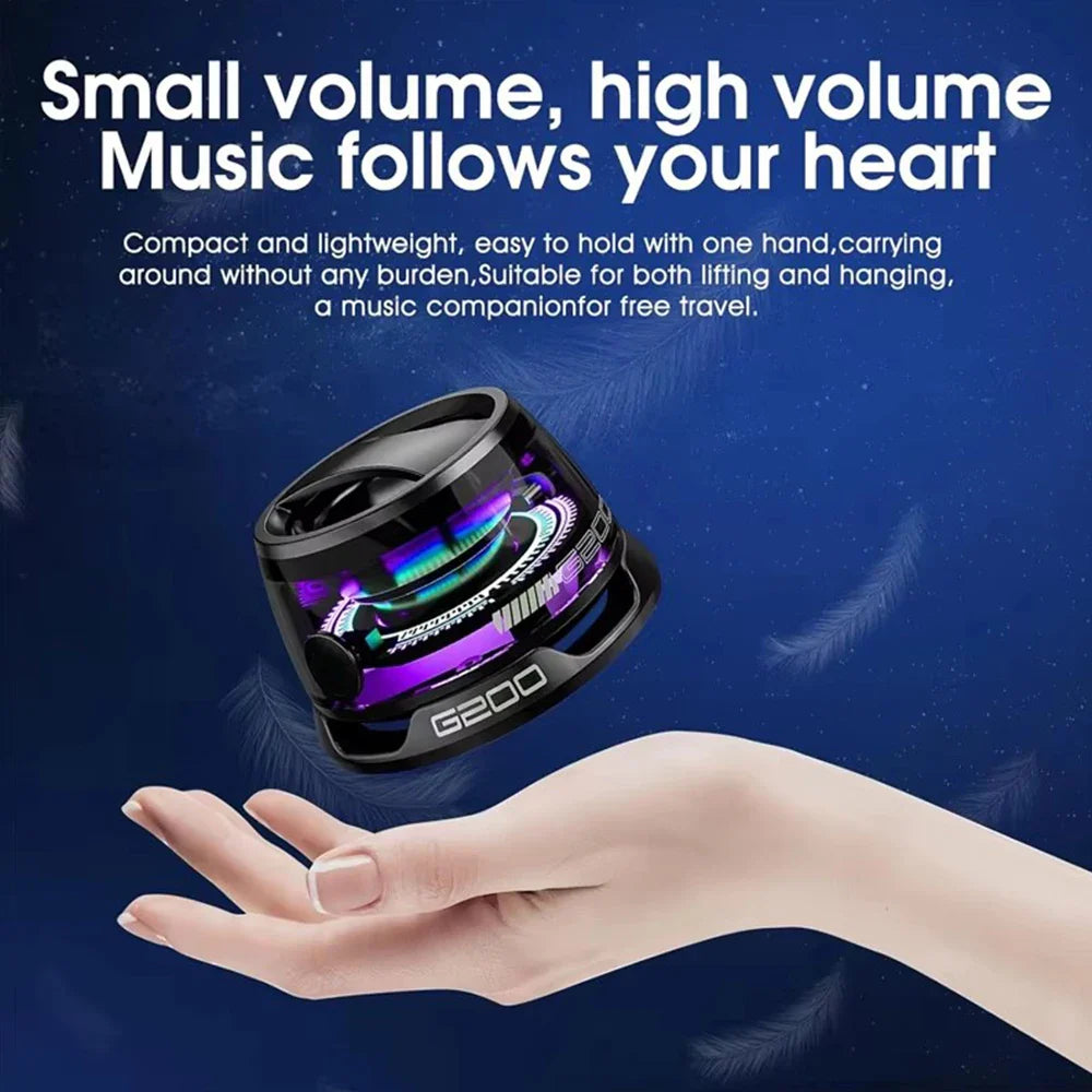 Portable Bluetooth Speaker G200 RGB Lighting Magnetic Speaker BT5.3 Mini Sound Box 7 Hours Playback Phone Holder Phone Holder Lootquake LLC